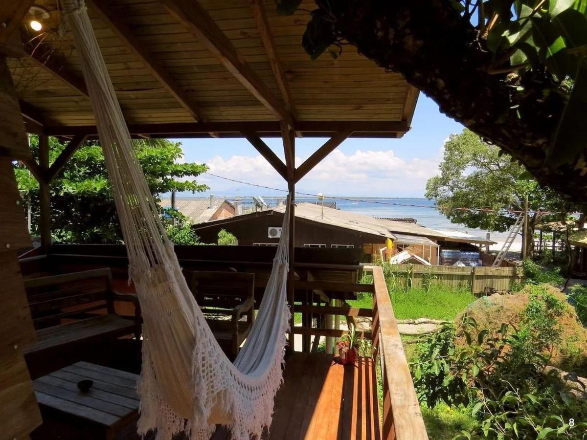 Casa Estilosa E Rustica Com Vista Para O Por Do Sol Da Ilha Do Mel! ภายนอก รูปภาพ